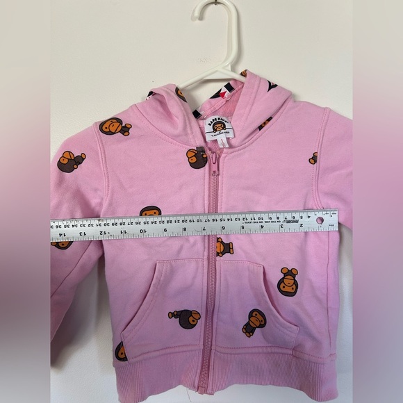 BAPE A Bathing Ape Kids Pink Hoodie 100 - Picture 9 of 12